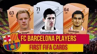 FC Bracelona Players And Their First Fifa Cards