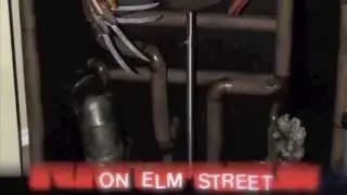 Life size Freddy Krueger and Scene Setter