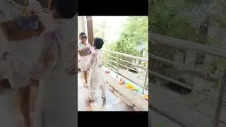 Holi Celebrations #holi #holicolours #kidsholi
