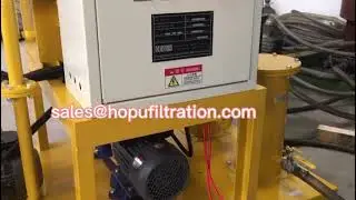 Portable insulation transformer oil filtration unit
