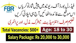 FBR Latest Jobs 2020 Federal Board of Revenue jobs 2020 | Knowledge junction