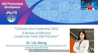 AVS PLC Webinar: Cultivate Your Leadership Skills - Effective Leadership Traits and Practices