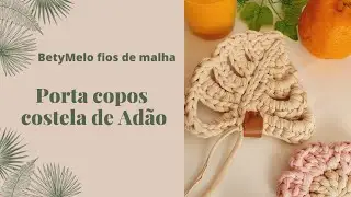 PORTA COPOS COSTELA DE ADÃO monstera
