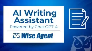 Wise Agent CRM's AI Writing Assistant powered by Chat GPT-4