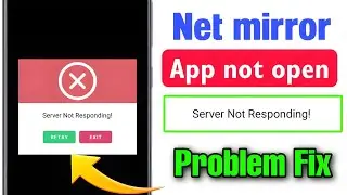 😥Net mirror server not responding problem | Net stream server not responding issue fixed ✅