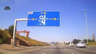 Driving on N3 Highway South Africa