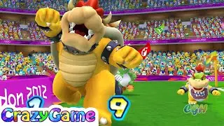 Mario & Sonic At the London 2012 Olympic Games Team Bowser, Luigi Play Football |Crazygaminghub