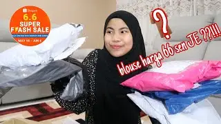 unboxing 6.6 shopee haul | baju cuma 66 sen je??..biar betull!!!| malaysia