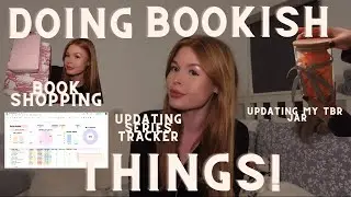 Doing Bookish Stuff!📚🤍 *book haul, book shopping, series tracker, updating TBR Jar*