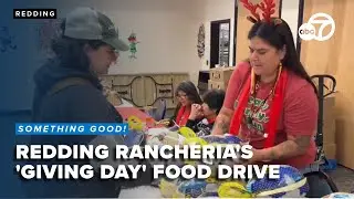 На мероприятии Redding Rancheria были пожертвованы индейки, ветчина и настольные игры, чтобы скра...