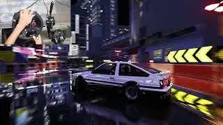 Drifting Toyota86 - Shibuya grid Jap&atilde;o | Asseto corsa (logitech setup)