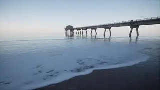 Ocean Waves at Penarth Pier | 8 Hours Black Screen Sleep Sounds