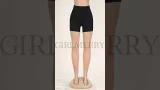 GIRLMERRY Sports slight stretch high waist solid shorts(size run small) Wholesale  HA001783