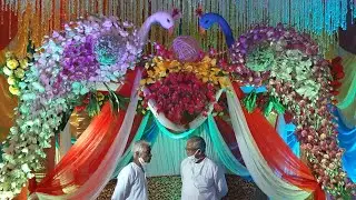 How to make wedding mandap decoration @ Top 5 mandap decoration @ moyur/ Peacock tutorial NANDANIK