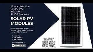 390 Watt Made in Bharat Solar Panel Buy Price in India with Features Details | Rhine Solar Brand