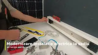Modernizare instalatie electrica la sediu - muncim gratis....
