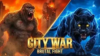 Epic Battle: King Kong vs Giant Jaguar | Final City War | Full Fight Extended (4K) #ai #shortfilm