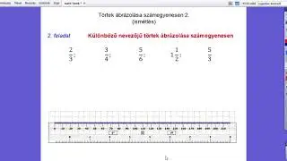 Törtek számegyenesen