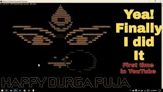 How to make Durga Puja ascii art using java | How to make ascii art in java | java pattern