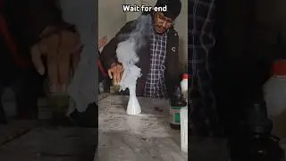 Smoke experiment 🚫|| cloud experiment ☠️#shorts #science  #smoke #education #chemistry #trending