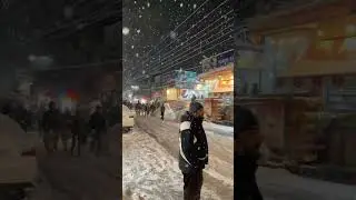 Snowfall start in kalam valley #kalam #snow #snowfall