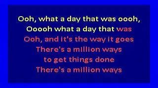 Talking Heads &ndash; What a Day That Was (karaoke)