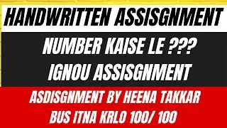 IGNOU handwritten Assignment hardcopy and pdf