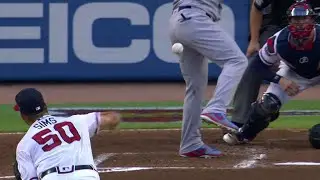 LAD@ATL: Sims rings up Pederson for first career K