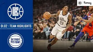 Clippers Open 2020 with Victory vs. Pistons | Honey Highlights