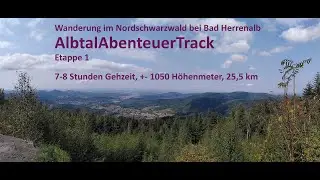 Wanderung im Nord-Schwarzwald: Albtal Abenteuer Track, Etappe 1 bei Bad Herrenalb
