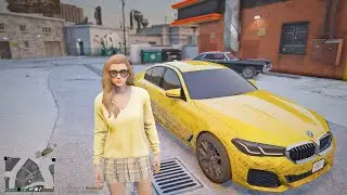 Gta 5 Episode: Going To Work As Vanilla Unicorn Freelance Driver - Picking Up Girls In BMW 530D