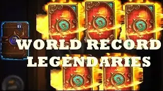 [Hearthstone] Pack Opening World Record! Legendary/Epic Madness HD