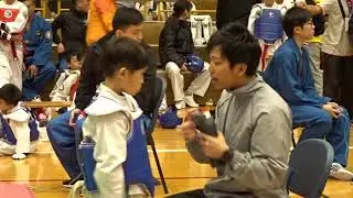 仁愛堂跆拳道公開賽2017 幼兒組 22kg以下博擊組 冠軍戰 君翰(藍甲)