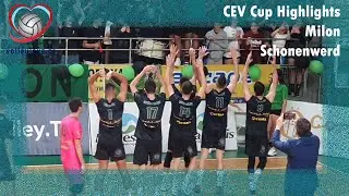 CEV Cup 2023-24 | Milon vs Volley Schonenwerd Highlights | Round 1 - Game 1