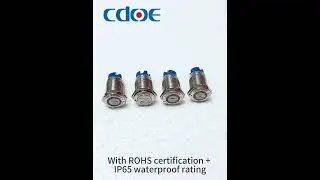 IP65 waterproof normally open 16MM  metal push button switch | CDOE push button