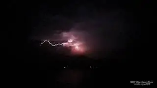 Leaping clear-air bolt from distant storm in slow motion 1000fps - 10 Dec 2019 - Darwin Australia.