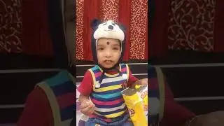 Cute baby Puchku crazy chips reaction | Funny baby Puchku crazy for chips🍟😂#puchku #puchkuvlogs#cute
