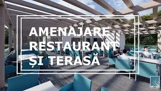 Restaurant si terasa - amenajare exterioara - animatie video