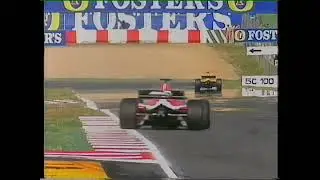 Barcelona 2003 F3000 Qualifying: Baumgartner and Giebler spin (Natural audio) [AI-enhanced]