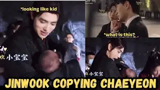 Chaeyeon & Jinwook copying each other funnily, Arthur chen cutely playing with baby