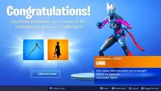 The New MAX LYNX SKIN in Fortnite..