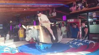 New video funny 😁 bull riding in Benidorm #benidorm #bullriding #cowboys #redlionbenidorm