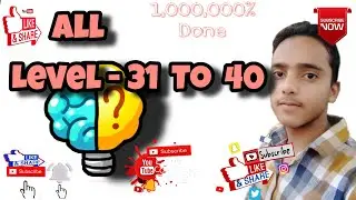 brain challenge -draw All levels - 31 to 40 - walkthrough Gameplay ,android , iOS by Anas Faruqi