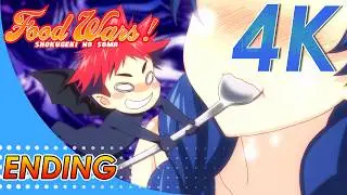 Food Wars! Shokugeki no Soma Ending | Creditless | CC | 4K 60FPS Remastered