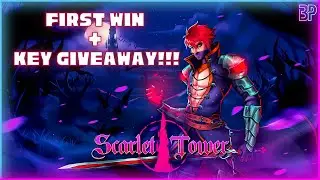 FIRST WIN with Rhys! | Scarlet Tower | Bullet Heaven Survival Roguelike! | Let's Try Gameplay