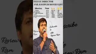 #anilravipudi  all movies || Hits Flops || Review Ram || #movieupdates
