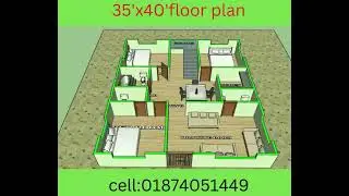 35'x40'floor plan