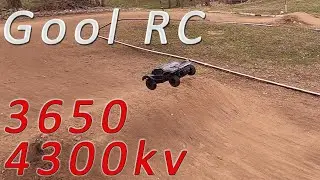 GoolRC 3650 4300kv motor test on the Traxxas Slash 2wd