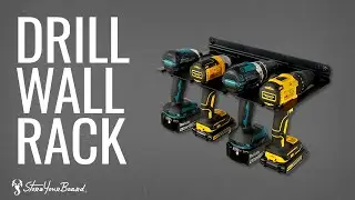 Drill Storage Rack | Wall Mount Tool Organizer