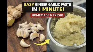 #HomeCooking | Fresh Ginger Garlic Paste in 1 min🧄✨ | Stop Buying It! Make Ginger Garlic Paste.